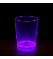 pilelistore PartyGlow Neon Mor Bardak 8.5 x 10.5 cm