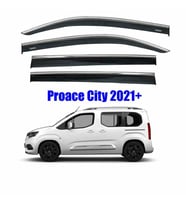 Toyota Proace City Kromlu Cam Rüzgarlığı Niken 2021+ sonrası uyumlu (Beyaz)