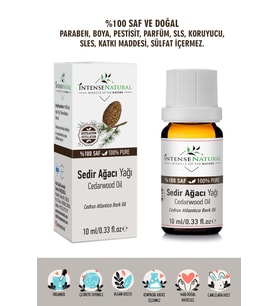 Sedir Ağacı Uçucu Yağı 10 ml %100 Saf ve Doğal Cedarwood Essential Oil