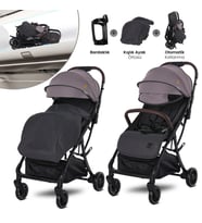 Lorelli Minori Otomatik Katlanır Kabin Boy Bebek Arabası - Grey Jasper (Standart)
