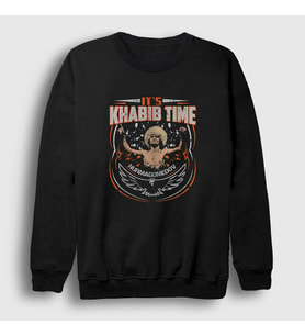 Presmono Unisex Siyah Time Ufc Khabib Nurmagomedov Sweatshirt 312991tt