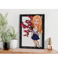 BK Gift Kişiye Özel Anneler Günü Karikatürlü 3D Ahşap Tablo, Anneye Hediye, Anneler Günü Hediyesi-7