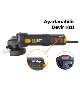 CAT DX3065 1400Watt 125mm Devir Ayarlı Profesyonel Avuç Taşlama
