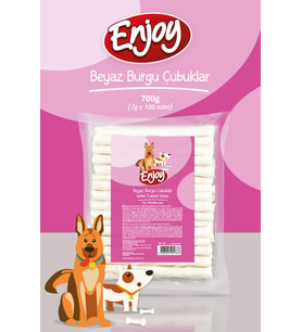 Enjoy Beyaz Burgu Çubuk 7gr x 100 Adet