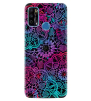 Infınıx Hot 9 Kılıf Silikon Desen Özel Seri Colurful Mandala 1667