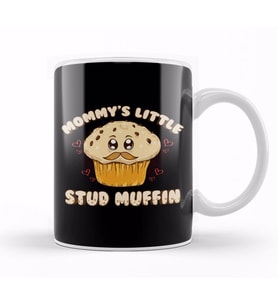 Adorable Mommy's Little Stud Muffin Young Son Pun kupa Bardak Porselen