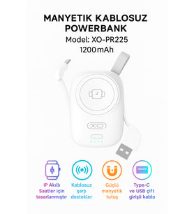 2.5W 1200 Mah Apple Watch Smart Watch Akıllı Saat Uyumlu Wireless Kablosuz Powerbank Şarj Aleti