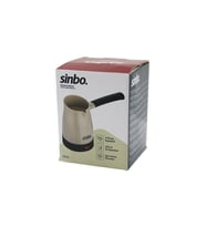 SİNBO SCM-2975 ELEKTRİKLİ CEZVE PLS.TÜRK KAHVE MAKİNE ÇELİK GİZLİ REZİSTANS700W 4 FİNCAN - 320MLTAK-ÇIKAR KULP (5343)