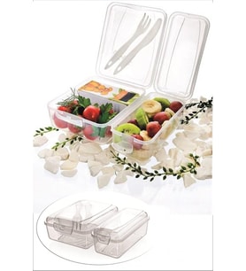 Takeaway Ergonomik Asorti Çatal Bıçaklı Pratik Yoğurt Saklama Kabı (5343)