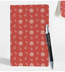 Kişiye Özel Siyah ve Gümüş Renk Metal Tükenmez Kalem & Çizgisiz Defter Set GDTK-909114