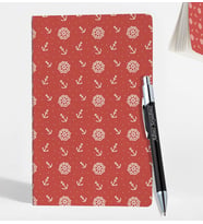 Kişiye Özel Siyah ve Gümüş Renk Metal Tükenmez Kalem & Çizgisiz Defter Set GDTK-909114