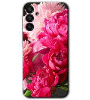 Galaxy A15 Kılıf HD Desen Baskılı Kılıf - Kırmızı Beyaz Gül