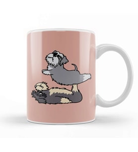 Acroyoga Schnauzer Pug Köpek Kupa Bardak Porselen