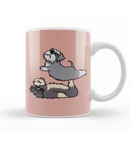 Acroyoga Schnauzer Pug Köpek Kupa Bardak Porselen