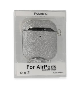 Newface Apple Airpods 2 (2.nesil) Spell Simli Kılıf - Gümüş