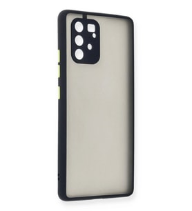 Newface Samsung Galaxy A91 / S10 Lite Kılıf Montreal Silikon Kapak - Lacivert