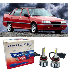 Renault 21 Led Xenon Uzun + Kısa Far Ampulü H4 Duo Yeni Seri Beyaz