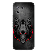 Xiaomi 13 Kılıf Resimli Desenli Silikon Platinium Series Dark Wolf 1813