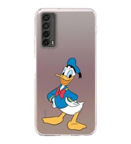 Huawei P Smart 2019  Kamera korumalı Kapak Donald Duck Tasarımlı  Şeffaf Kılıf