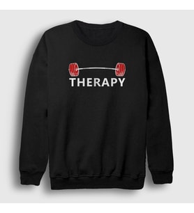 Presmono Unisex Siyah Therapy Fitness Gym Spor Sweatshirt 414001tt