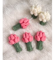 Mumelia Candles Lale Buket - Doğal Soya Hediyelik Mum - 15 Adet