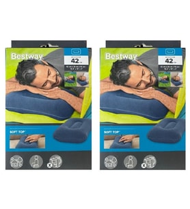 2 Adet Bestway 67121 Şişme Yastık 42x26X10 cm