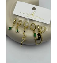 Vip 6'lı Gold Küpe - 25-vip173