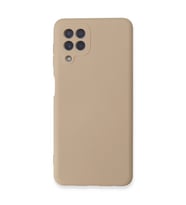 Galaxy A22 Kılıf Nano İçi Kadife - Pudra
