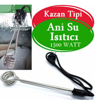 Kazan Tipi Su Isıtıcı Pratik Ve Kolay Daldırma Su Isıtıcı Kova Isıtıcı 1500 Watt Ani Su Isıtma