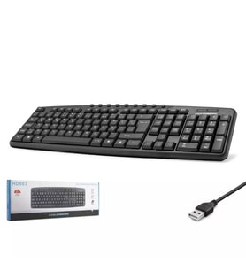 Hadron HD803 Kablolu Multimedya Klavye Q Türkçe Siyah - Ergonomik Tasarım