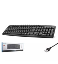 Hadron HD803 Kablolu Multimedya Klavye Q Türkçe Siyah - Ergonomik Tasarım