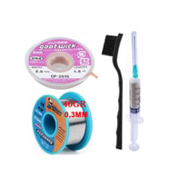 Mechanic /lehim Teli Noclean Sn63/pb37 40g 0,3mm Lehim Toplama Cp-3015 Emme Teli 2,0mm 4lü Set St01