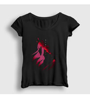 Presmono Kadın Siyah Zero Two V3 Darling In The Franxx T-Shirt 483301tt