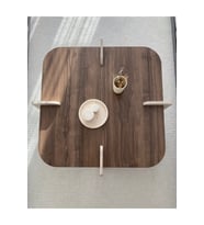 Ceviz Desen Orta Sehpa 70x70 Cm