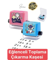 Eğitici Matematik Soru Silindiri Ekleme Toplama Çıkarma Kaydırma Mühür İlkokul Çocuk Alıştırma Kaşe