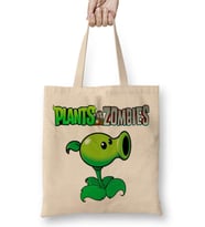Peashooter Plants ve Zombies Bez Çanta Uzun Saplı