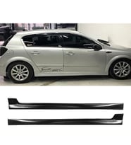 Opel Astra H HB Yan Marşpiyel Seti Mat Siyah Plastik 2 Adet 2004 2005 2006 2007 2008 2009