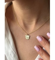 Kişiye Özel 925 Ayar Gümüş Panda Figürlü Kolye (Gold)