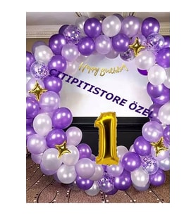 Parti Dekoratif Balon 1 Yaş