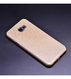 Samsung Galaxy J4 Plus Kılıf Simli Parlak Shining Kapak (Gold)