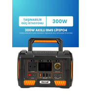 Electroll 300W Akıllı BMS LiFePO4 Güneş Enerjili Taşınabilir Güç Depolama İstasyonu