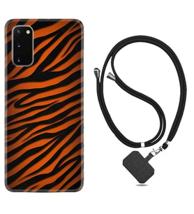 Samsung A02S A03S A10 A12 A13 A21S A22 Kılıf Boyun Askılı Silikon Leopar Yeni 1676