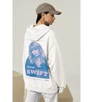 Reputation Taylor Swift Baskılı Unisex Oversize Şarkıcı Hoodie