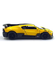 Kinsmart 1:36 Ölçek Metal Bugatti Divo Diecast Çek Bırak Araba Sarı