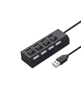 Usb Hub 4*Usb Siyah HDX7008