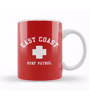 East Coast Surf Patrol Kupa Bardak Porselen