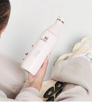 Kişiye Özel The All Day Slim Su Şişesi  0,6 L Stanley Çelik Su Matarası (Rose)