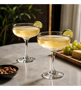 2'li Kokteyl Kadehi Martini Bardağı Bulaşık Makinasında Yıkanabilir Dayanıklı Cam Daiqivi Frozen Sunumlar
