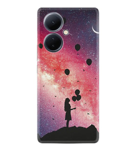 Vivo V29 Lite Kılıf Resimli Desenli Baskılı Silikon Flowers Cat 2 1349