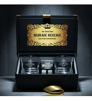 Dosta Hediye Premium Süngerli Kutulu Viski Taşlı Viski Bardağı Seti